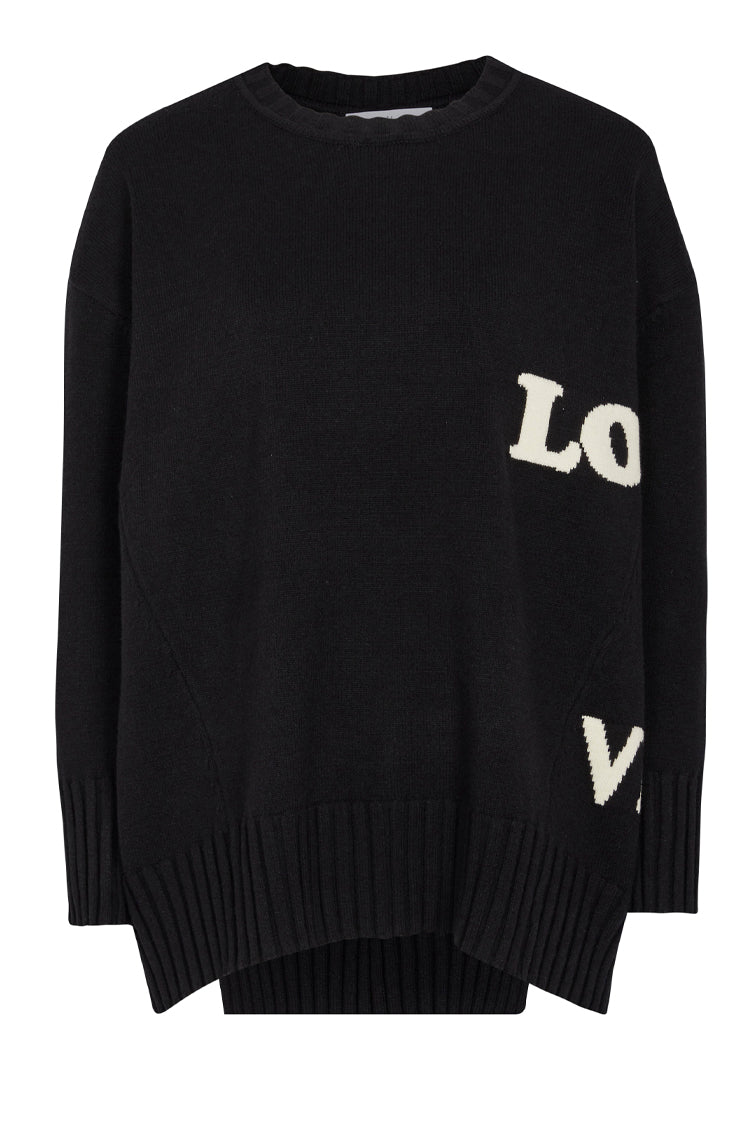 Black 2025 love jumper