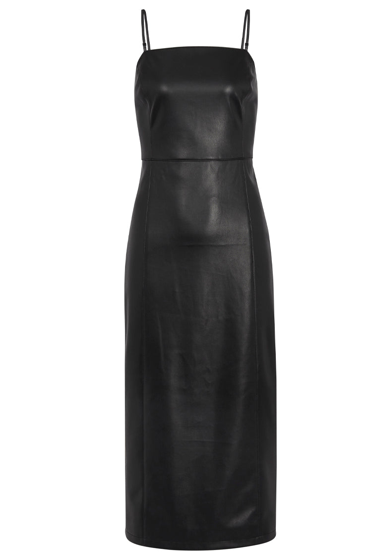 Theory black hotsell leather dress