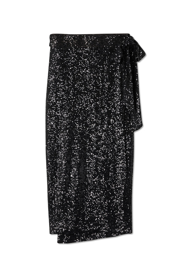 Black Sequin Jaspre Skirt – Never Fully Dressed