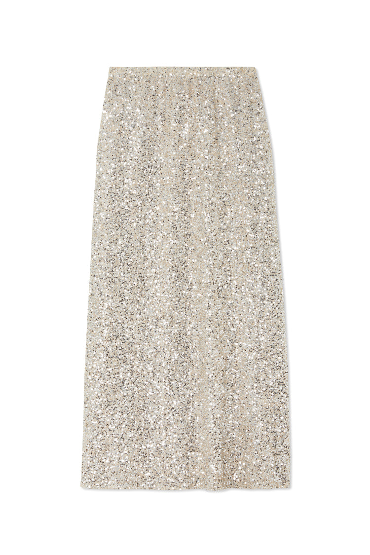 Silver Sequin Dorris Skirt – Never Fully Dressed