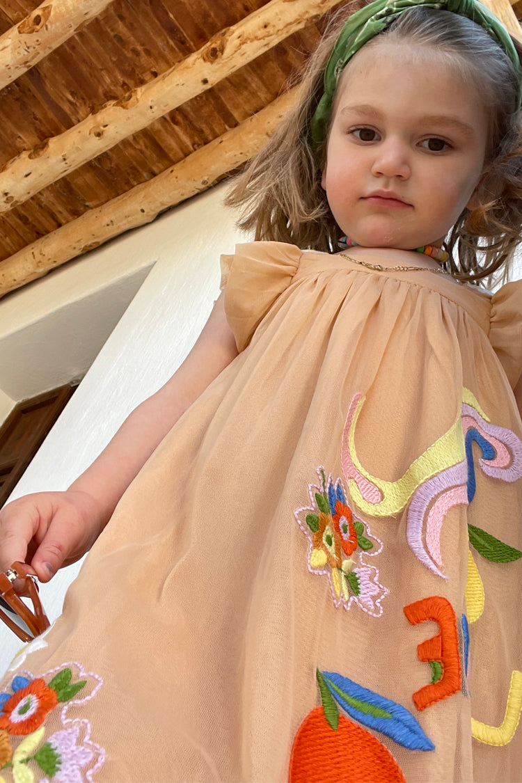 Kids embroidery outlet dress