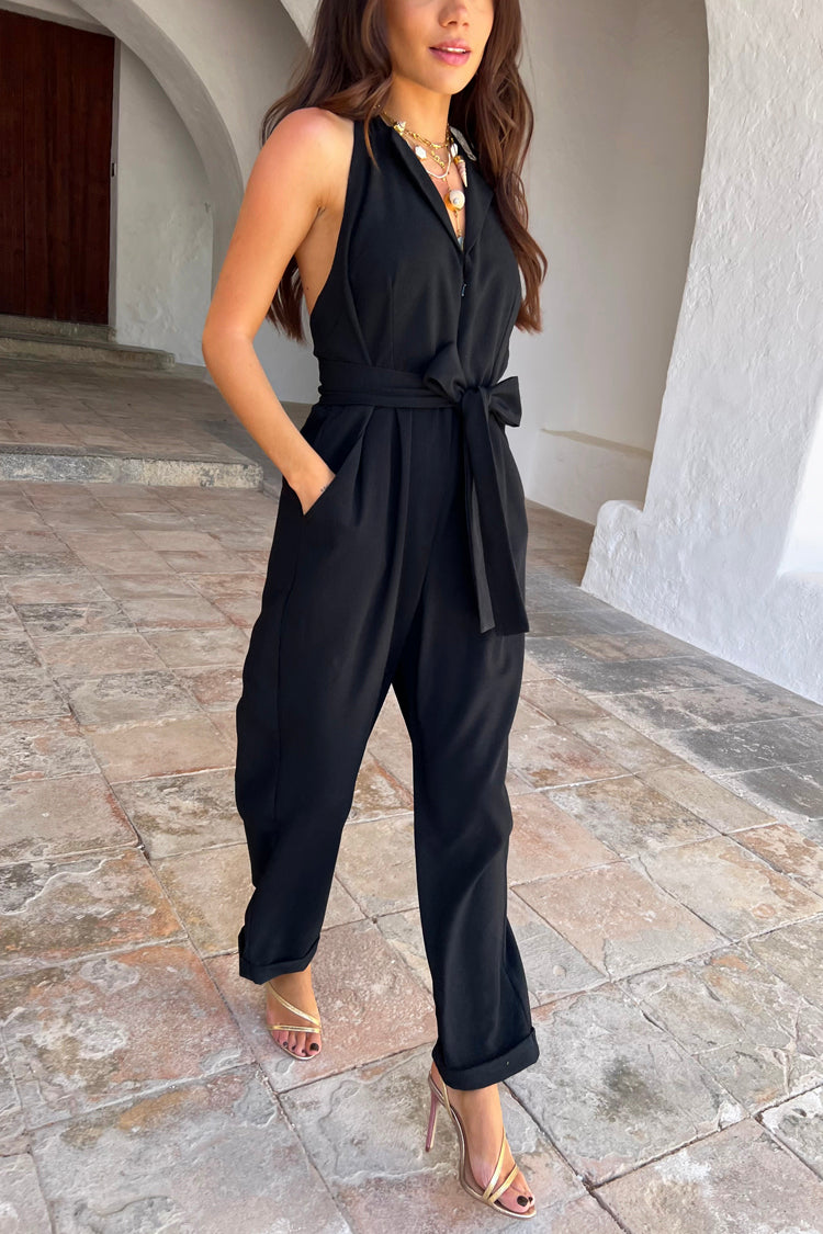 Black 2024 jumpsuit petite