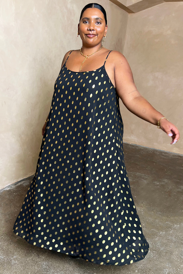 Plus size outlet trapeze maxi dress