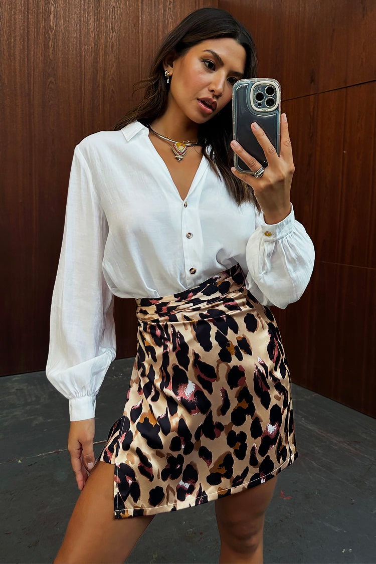 Never fully dressed shop jaspre leopard skirt