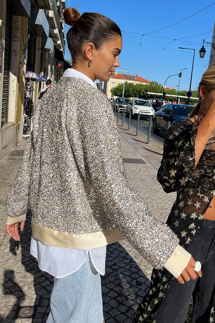 Glitter Bomb Sequin Bomber Jacket (Online Exclusive) – Uptown Boutique  Ramona