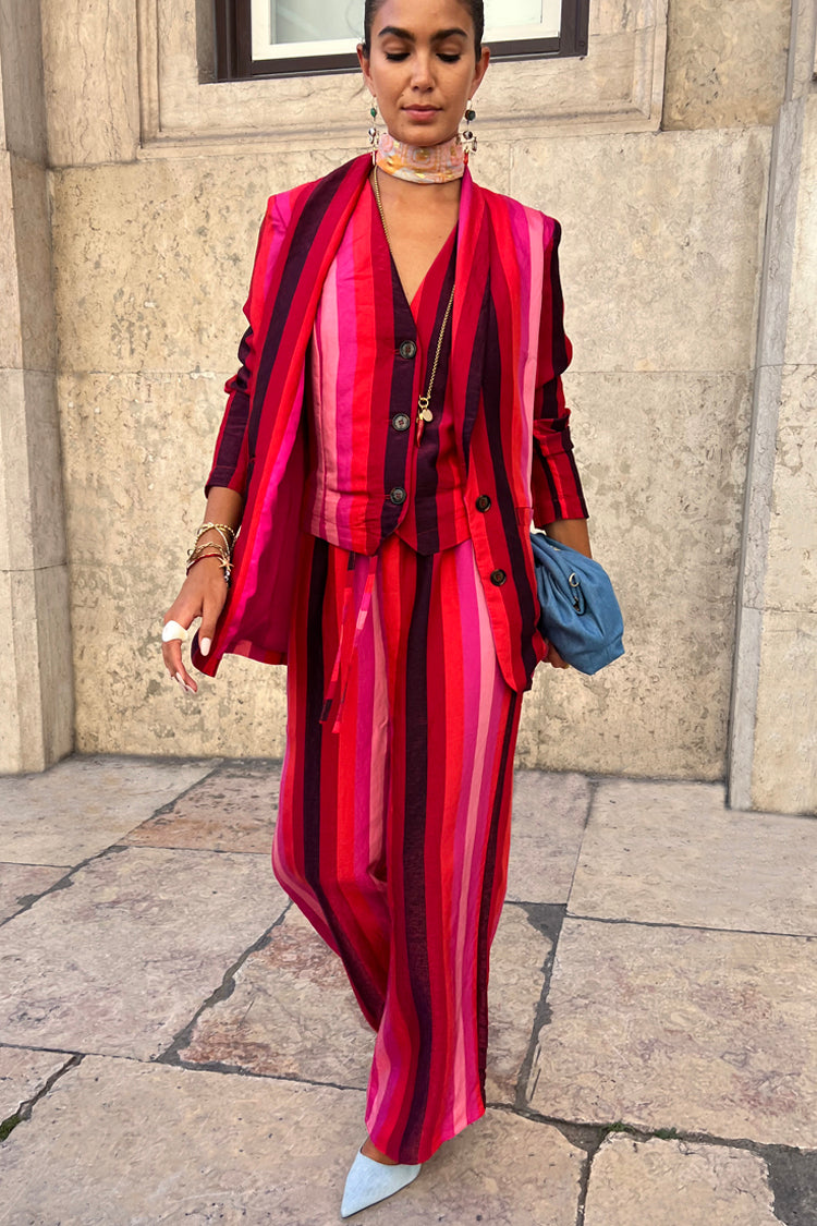 Pink Stripe Monaco Blazer – Never Fully Dressed