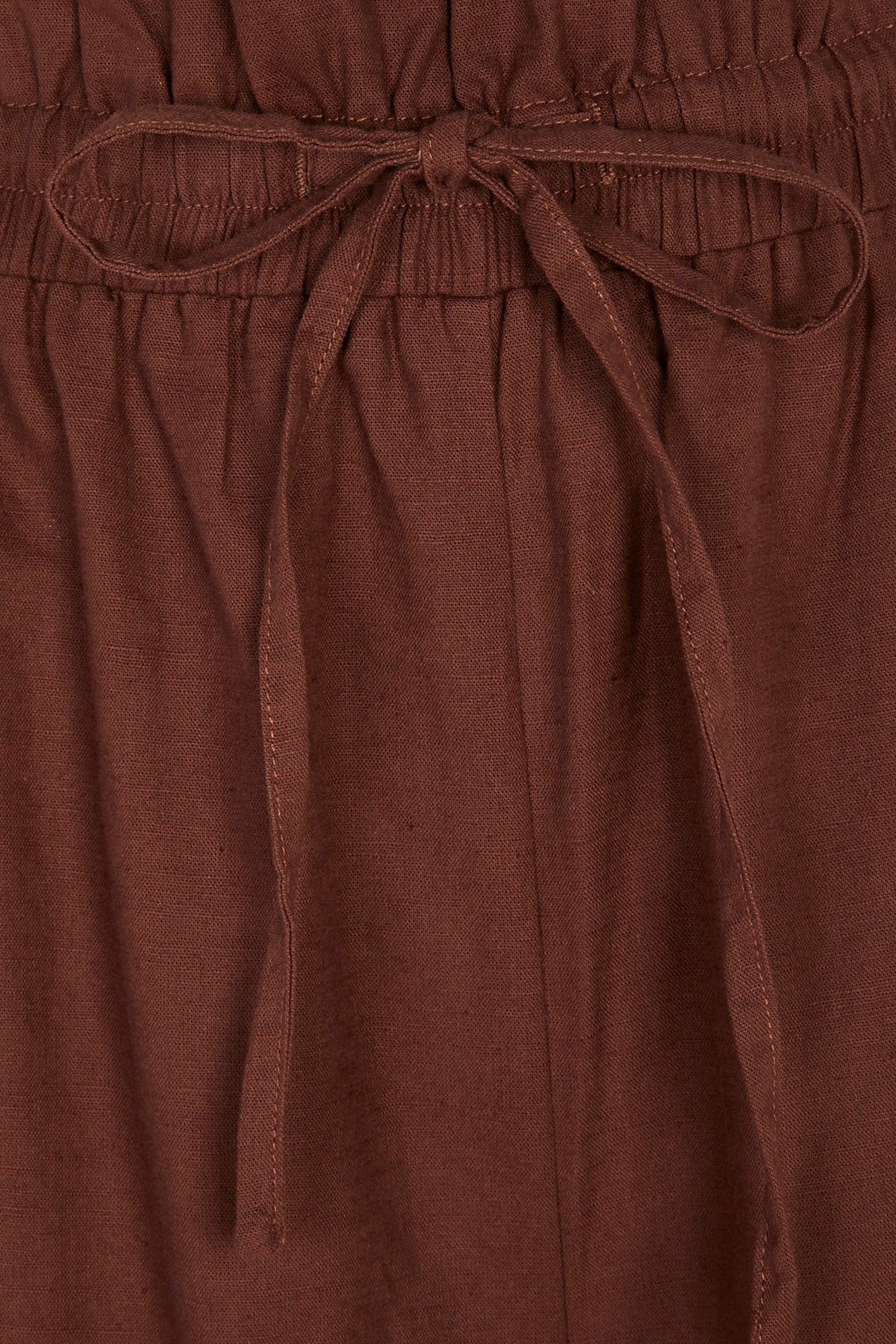 Women Regular Fit Solid Brown Trousers
