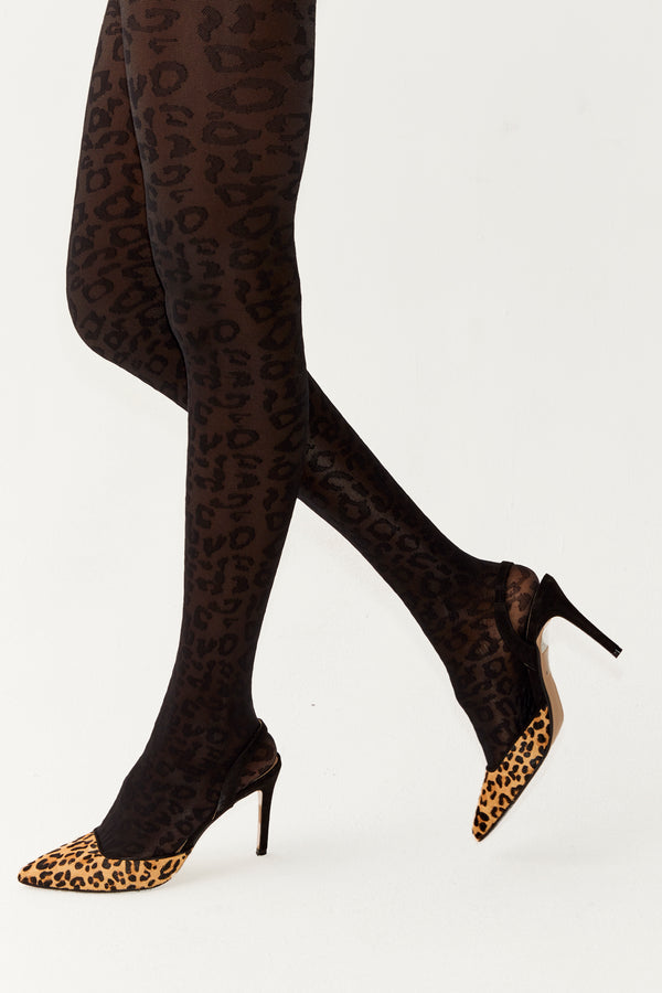 Leather Leopard Heel Shoes – Never Fully Dressed